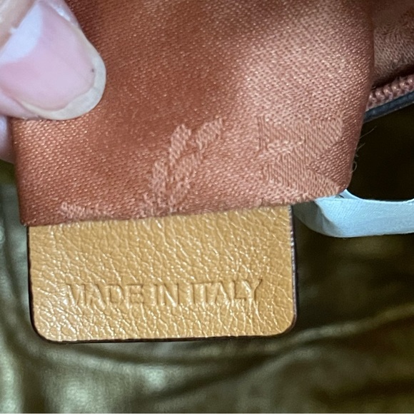 Leather MCM studded bucket bag with sling - Picture 5 of 17